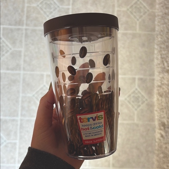 NEW Tervis Coffee Bean Tumbler 16oz - Picture 1 of 4